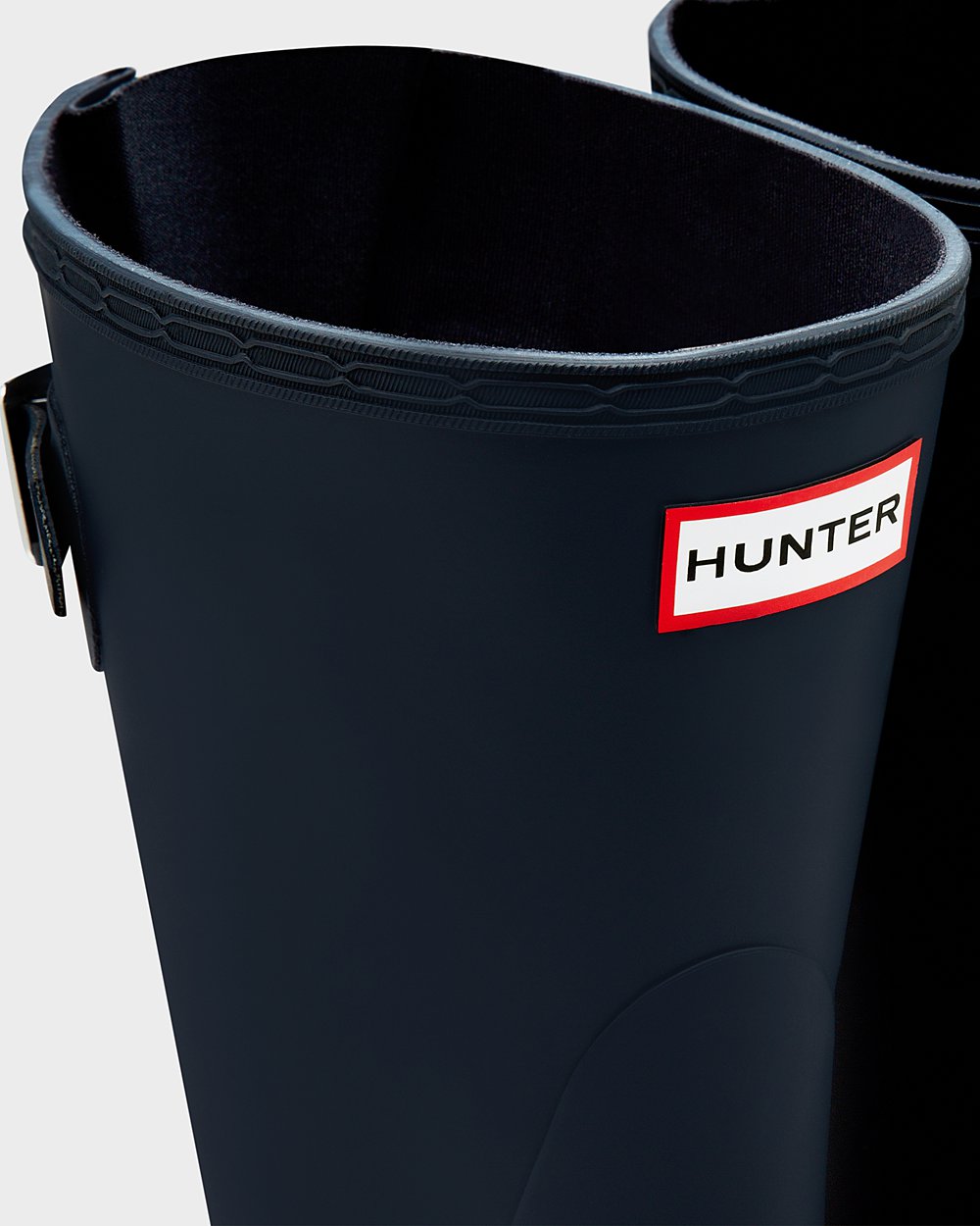 Låga Gummistövlar Dam - Hunter Original Back Adjustable - Marinblå - 538476-YEQ